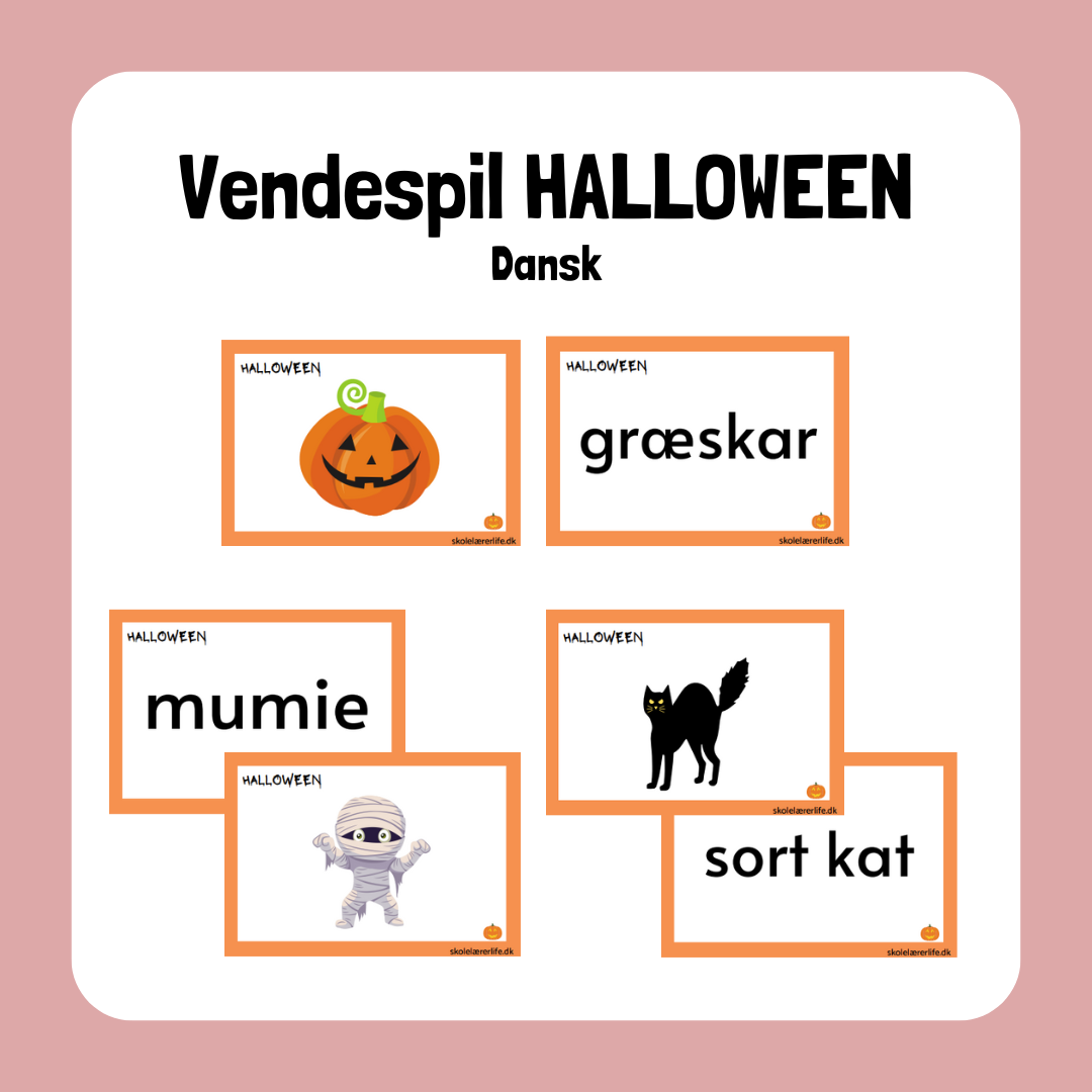 Halloween vendespil – DANSK