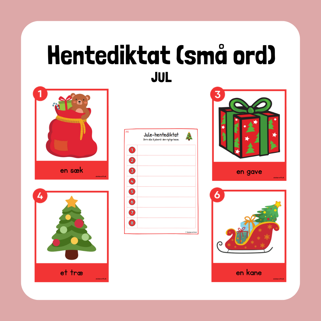 Jul – Hentediktat (små ord)